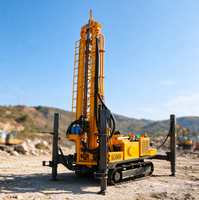 Machine de forage de puits d'eau, foreuse hydraulique sur chenilles de 330 m pour l'approvisionnement en eau