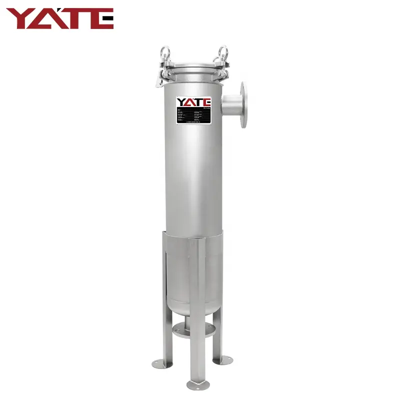 Produsen Cina penyaringan air pendingin dan pertukaran panas baja tahan karat 304 tas filter perumahan