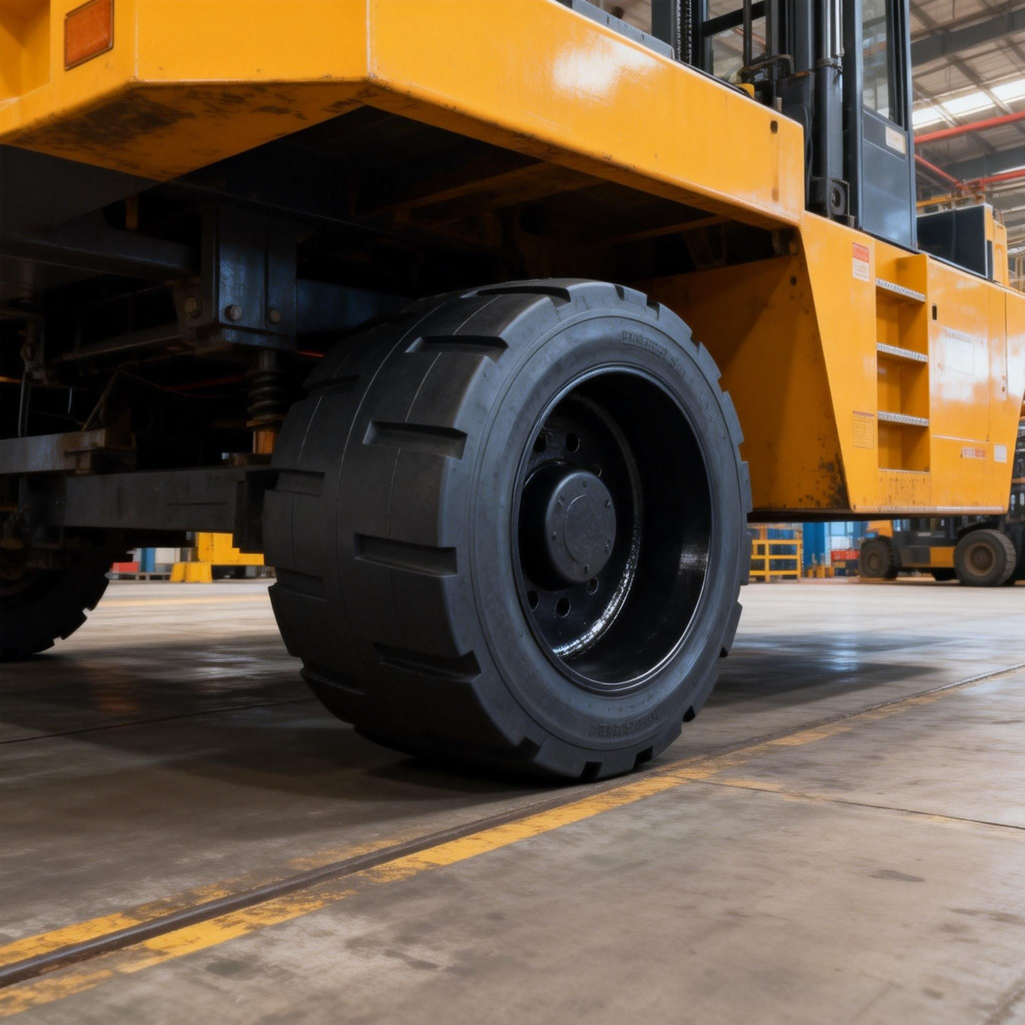 22x16x16 Solid Industrial Tire for Mining and Construction Equipment Log Stackers and Other Off Road Material Handling Vehicles