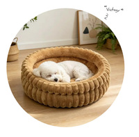 Niche ovale universelle quatre saisons pour animaux de compagnie, grande, enveloppante, épaisse, chaude pour l'hiver, en tissu solide et écologique, pour salon