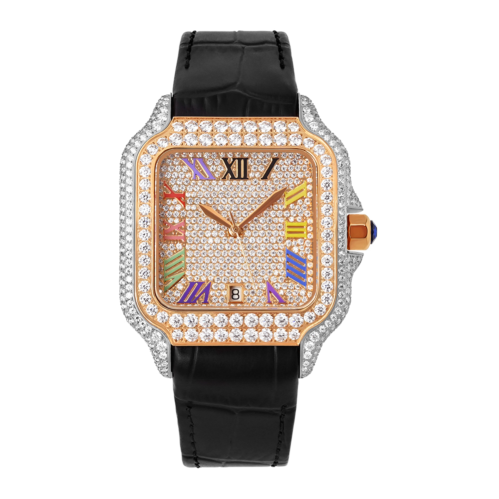 Oro rosa bicolor con numeración romana C.