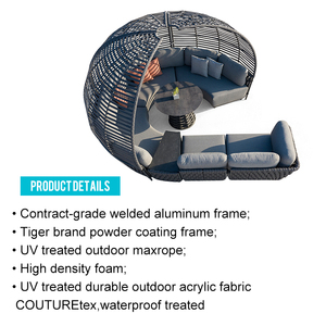 Couture Jardin Abbraccio <span class=keywords><strong>Giardino</strong></span> Mobili Da Terrazza Guangzhou Corda Divano Ad Angolo Set Corda di Tessuto Divano per Esterni Mobili Da <span class=keywords><strong>Giardino</strong></span> - Product Image 4