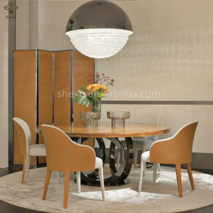 Sedie da Pranzo Moderne in Tessuto con Struttura in Legno, Eleganti Sedie da <span class=keywords><strong>Cucina</strong></span> per Appartamenti e Ville, Personalizzabili in Dimensioni e Colore - Product Image 2