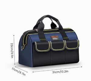 Airaj Outdoor <strong>Tool</strong> Storage Tote Bag Waterproof Base <strong>Tool</strong> <strong>Roll</strong> up Bag Heavy Duty Canvas Electrician Mechanic <strong>Tool</strong> Bag - Product Image 2