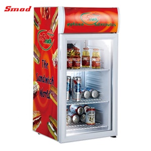 Glass Door Table Top/counter Top Bar <b>Fridge</b> <b>Portable</b> Refrigerator Display Cooler Sc21b <b>Portable</b> Refrigerator Display Cooler - Product Image 2