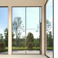 Ventana Moderna de Aluminio con Doble Acristalamiento Templado, Microventilación, Resistente a Huracanes, Aislamiento Acústico y Térmico