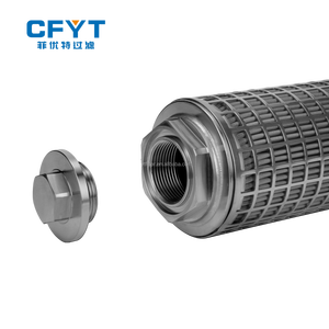 304 316 thép không gỉ Lọc dây lưới màn hình kim loại sợi kim loại hình trụ Cartridge lọc cho chất lỏng Lọc - Product Image 3