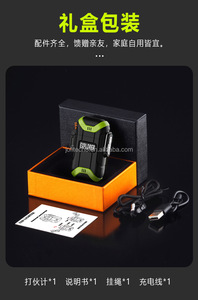 Encendedor de Plasma Personalizado al por Mayor, Encendedor USB Recargable, Resistente al Viento y al Agua, para Acampar al Aire Libre, Encendedor de Arco Único - Product Image 5