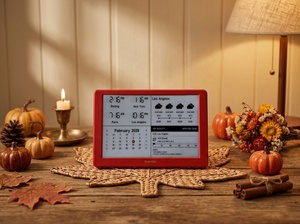 Calendrier électronique Intelevia Thanksgiving E-Paper 7 pouces HD, mural ou de bureau, modulaire, avec <span class=keywords><strong>carte</strong></span> Wi-<span class=keywords><strong>Fi</strong></span>, mise à jour automatique, longue autonomie de la batterie, affichage des jours fériés - Product Image 3
