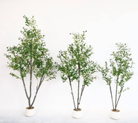 Hochwertige Künstliche Olivenbäume Bodendekoration 150-210cm Olivengrüne Pflanzen Bonsai für Hochzeit Heim Einkaufszentrum Dekoration