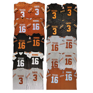 Seragam Sepak Bola Amerika Texas College 16 Arch Manning 3 Ewers Edisi Terbatas Jahitan Berkualitas - Product Image 1