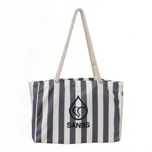 Eco Friendly Soft <b>Canvas</b> <b>Tote</b> Bag Custom Gradient Color Printing Large Capacity Wholesale Travel Beach Handbag Rope Handle - Product Image 1