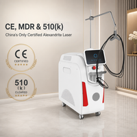 Appareil d'épilation au laser Alexandrite russe 755nm 1064nm, appareil d'épilation au laser à impulsions longues professionnel pour salon