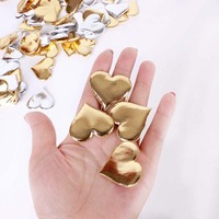 100 pièces par sac, confettis en forme de cœur 3D, amour, pétales en éponge en forme de cœur de 2 cm pour les décorations de fête, de mariage, de lit, de table, de fleurs