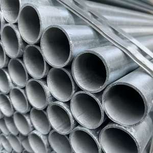 Tuyau rond galvanisé à chaud de haute qualité, facile à installer, soudé par électrofusion, <span class=keywords><strong>diamètre</strong></span> extérieur 26,7/33,4/42,2, Q235B Q355B - Product Image 1