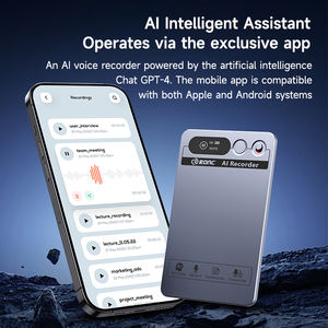 Nouvelle tendance, enregistreur vocal intelligent avec prise en charge des langues, IA, transcription MP3, aimant intelligent, <span class=keywords><strong>dictaphone</strong></span> pour conférences et réunions - Product Image 4