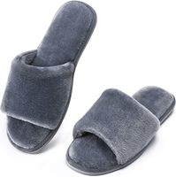 Pantoufles en fourrure à bout ouvert pour femmes, semelle extérieure en EVA à mémoire de forme, confortables et douces, style printemps, à enfiler