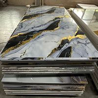 Panneau en mousse PVC sur mesure 2-3 mm, étanche et résistant à l'humidité, avec revêtement UV haute brillance, design moderne pour décoration graphique d'hôtels et de maisons