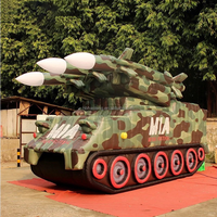 Réplique de véhicule porte-missiles gonflable pour exposition de défense, accessoires d'entraînement tactique, jeu en plein air, décoration de fête à thème