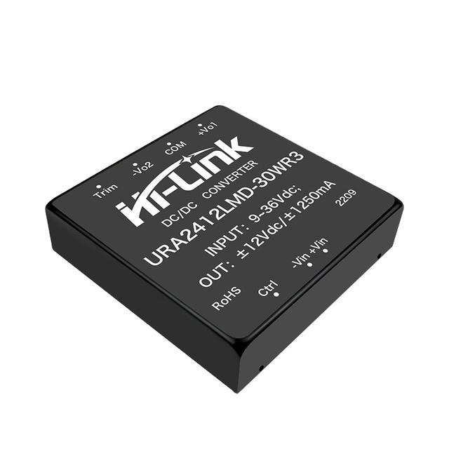 Hi-Link URA4812LMD-30WR3 30W 12V 2 DCDC Converter URA4812LMD-30WR3 Isolated Power Supply Switching Step Down Module