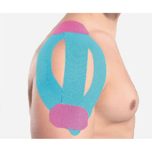 Bande de kinésiologie élastique auto-adhésive imperméable pour la physiothérapie médicale - 95% coton, 5% élasthanne - Réduit les tensions musculaires - Product Image 2