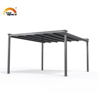 Fournisseur direct d'usine de pergolas motorisées en PVC, disponibles en tailles 3m, 4m, 5m, 6m, 8m, 9m, 10m, avec cadre thermolaqué, pour usage extérieur.