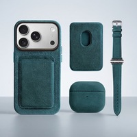Dompet Magsafe Italia Mewah untuk OEM Logo Kustom, Tempat Kartu Magnetik, Hadiah Bisnis Korporat Premium untuk Pria