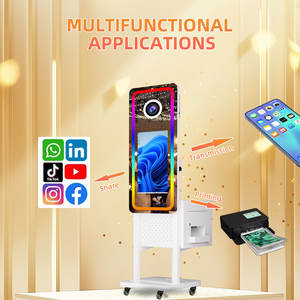 2025 más nuevo Selfie Digital Magic Mirror Photo Booth Machine con caja de impresora 21,5 pulgadas pantalla táctil espejo Photobooth para fiesta - Product Image 5