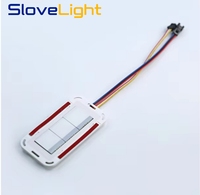 Nouveau Interrupteur Tactile Double Touche Bicolore Slovelight DC12V/24V 5A 60W pour Dégivrage de Miroir, Radar 24G, IP22 Intelligent pour Miroir de Salle de Bain