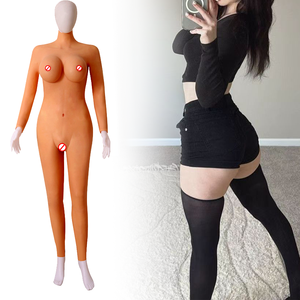 Body <span class=keywords><strong>de</strong></span> <span class=keywords><strong>Silicona</strong></span> hasta el Muslo, Copa C-G, para Transgénero y Travestis, <span class=keywords><strong>Relleno</strong></span> <span class=keywords><strong>de</strong></span> Algodón, Sujetador <span class=keywords><strong>con</strong></span> Cremallera en la Cabeza, Accesorios <span class=keywords><strong>de</strong></span> Lencería - Product Image 1