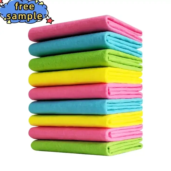 High Quality Wholesale Non-Woven Fabric Non-Stick Kitchen Dishcloth and House Cleaning Cloth for Cleaning Cloths