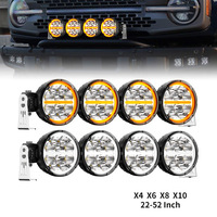 Barre lumineuse LED auxiliaire pour pare-chocs avant 12V 24V, 22 pouces, pour 4Runner Tacoma 4X4 Truck UTV ATV