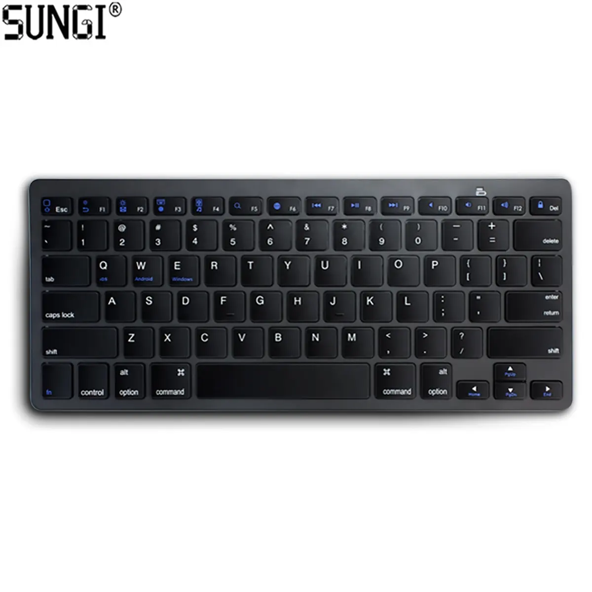 SUNGI Blue tooth Keyboard BT Wireless Keyboard for for iOS iPad Air/Pro/iPad Mini Android MacOS Windows Tablets PC Phone
