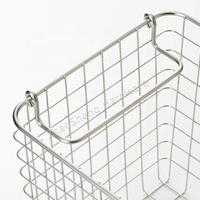 Badkamer Wasgoed Stapelbare Roestvrijstalen Mand Pantry Fruit Groente Keuken Draad Metalen Opbergmand Voor Het Organiseren