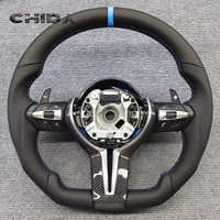 Nouveau volant tout cuir pour BMW Série 1 à 7 et Série X Compatible avec les modèles F10 F30 F02 F15 E70 E71 E90 E93
