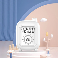 Jam Meja Elektronik Modern Multifungsi dengan Pengatur Waktu Visual, Kalender, Fungsi Snooze, dan Produktivitas Ramadan