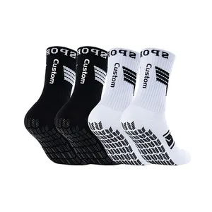 Individuelle Griff verdickte rutschfeste Outdoor-Dispensing Sport Fußballsocken