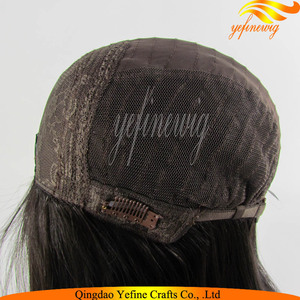 Parrucche all'ingrosso originali in capelli umani brasiliani Remy con base in seta trasparente, stile a strati in pizzo francese, biondo scuro con riflessi, lunghe - Product Image 4