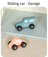 COMMIKI Grande maison de poupée d'angle, villa, château, chambre d'enfant, scène de vie simulée, maison de jeu en bois, jouets de simulation