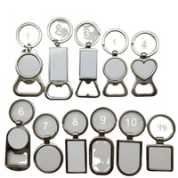 Ouvre-bouteille en métal porte-clés transfert thermique porte-clés sublimation thermique porte-clés matériel vierge bricolage consommables serrure