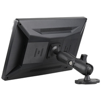 Monitor de Coche IPS HD de 10.1 Pulgadas y 4 Canales, Voltaje Amplio DC12V-24V, Admite Grabación en Bucle de 128G