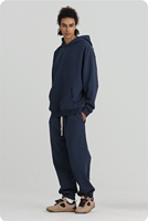 Nouveautés : Ensemble de sweat-shirts oversize en molleton multicolores, de couleur unie, de marque streetwear
