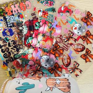 Envolturas para Tazas MINYANG PET UV DTF de China con Impresión por Transferencia de Agua, Calcomanías Impermeables para Vasos de Navidad - Product Image 3