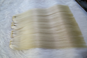 Envío Directo, 20 Pulgadas # Extensiones de Cabello Liso 60A, Cabello Humano Europeo, Trama de Piel, Puntas Gruesas, Blancas, para Mujeres, en Stock - Product Image 5