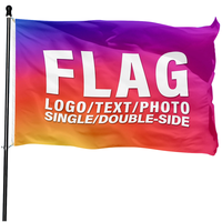 Drapeau personnalisé durable, fournitures de fête festives, bannière en polyester de soie imprimée numériquement pour la décoration de festival