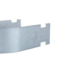 Support de tuyau en acier au carbone galvanisé fixe robuste de type P avec coussin en caoutchouc résistant aux vibrations et à l'isolation