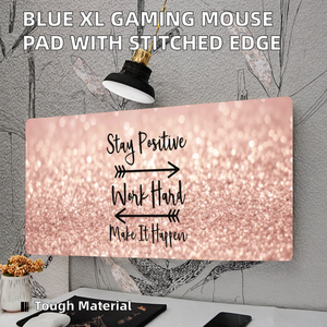 <strong>Custom</strong> Large High Quality Blue Printing Gaming <strong>Mouse</strong> <strong>Mat</strong> Rubber Base Stitched Edge XL in Stock Private Mold - Product Image 2