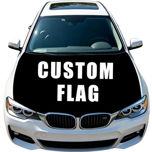 Funda para Capó de Coche con Logotipo Personalizado de Fábrica, Bandera Impresa Personalizada para Vehículo, Bandera para Capó, Publicidad para Equipos de Rugby/Fútbol al Aire Libre, Decoración para Auto - Product Image 1