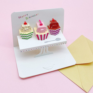 Biglietti d'<span class=keywords><strong>Auguri</strong></span> 3D Pop-up Fatti a Mano, Biglietti Stereoscopici Colorati a Forma di Torta <span class=keywords><strong>per</strong></span> <span class=keywords><strong>Compleanno</strong></span>, <span class=keywords><strong>per</strong></span> Bambini e Adulti, <span class=keywords><strong>per</strong></span> Feste e Celebrazioni - Product Image 5