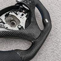 Volant en fibre de carbone M Sport pour BMW E90, E91, E92, E93 Série 3, cuir perforé, volant personnalisé